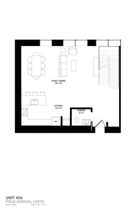 Floor plan for 2 beds, 2.5 baths, 1694 sqft